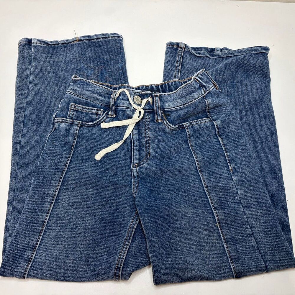 Girls Wide Leg Soft Stretchy Jeans